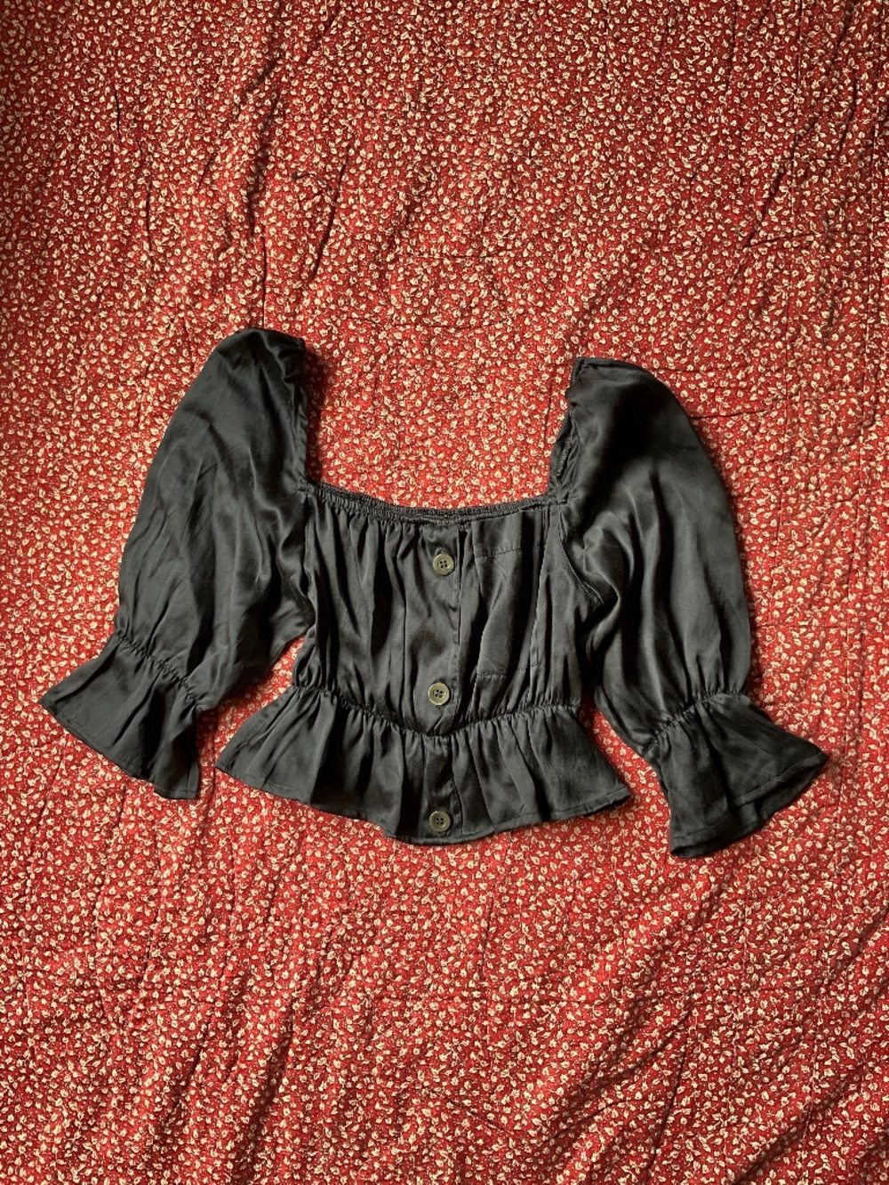 REFORMATION black silk top
